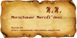 Morschauer Mercédesz névjegykártya